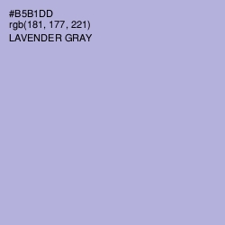 #B5B1DD - Lavender Gray Color Image