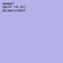 #B5B2E7 - Biloba Flower Color Image