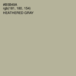 #B5B49A - Heathered Gray Color Image