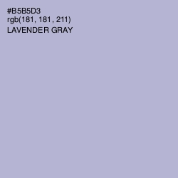 #B5B5D3 - Lavender Gray Color Image