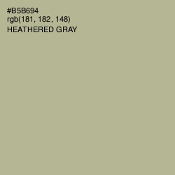 #B5B694 - Heathered Gray Color Image