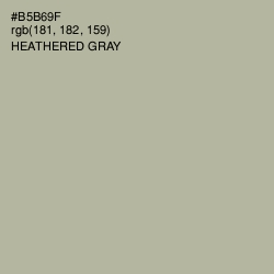 #B5B69F - Heathered Gray Color Image