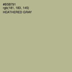 #B5B791 - Heathered Gray Color Image