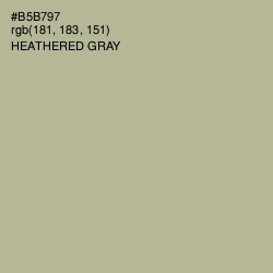 #B5B797 - Heathered Gray Color Image