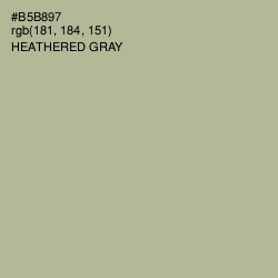 #B5B897 - Heathered Gray Color Image