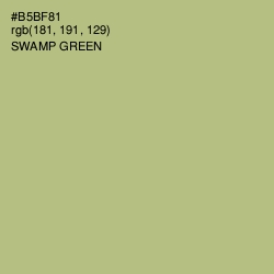#B5BF81 - Swamp Green Color Image