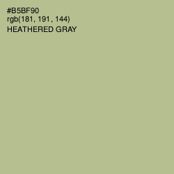 #B5BF90 - Heathered Gray Color Image