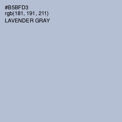 #B5BFD3 - Lavender Gray Color Image