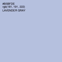 #B5BFDE - Lavender Gray Color Image