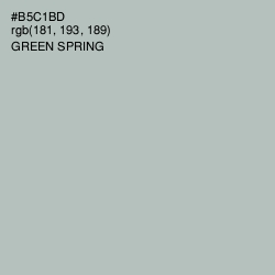 #B5C1BD - Green Spring Color Image