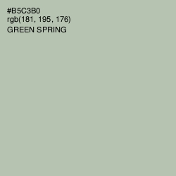 #B5C3B0 - Green Spring Color Image