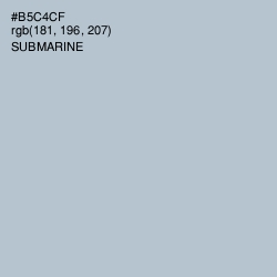 #B5C4CF - Submarine Color Image