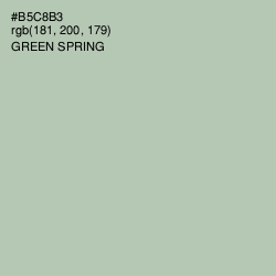 #B5C8B3 - Green Spring Color Image