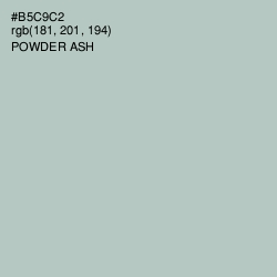 #B5C9C2 - Powder Ash Color Image