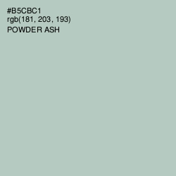 #B5CBC1 - Powder Ash Color Image