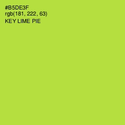 #B5DE3F - Key Lime Pie Color Image