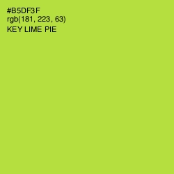 #B5DF3F - Key Lime Pie Color Image