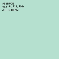 #B5DFCE - Jet Stream Color Image