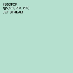 #B5DFCF - Jet Stream Color Image