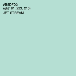 #B5DFD2 - Jet Stream Color Image