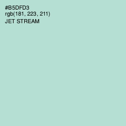 #B5DFD3 - Jet Stream Color Image