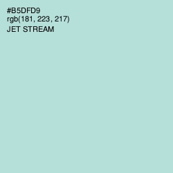 #B5DFD9 - Jet Stream Color Image