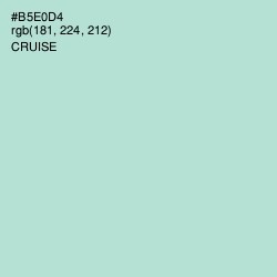 #B5E0D4 - Cruise Color Image