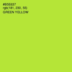 #B5E637 - Green Yellow Color Image