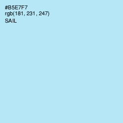 #B5E7F7 - Sail Color Image