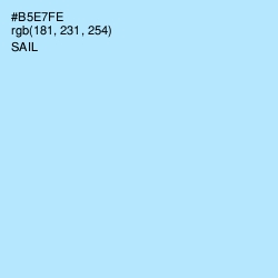 #B5E7FE - Sail Color Image