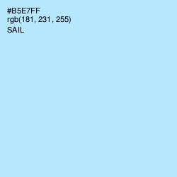 #B5E7FF - Sail Color Image
