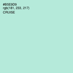 #B5E9D9 - Cruise Color Image