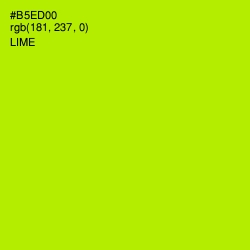 #B5ED00 - Lime Color Image
