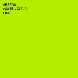 #B5ED01 - Lime Color Image