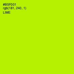 #B5F001 - Lime Color Image