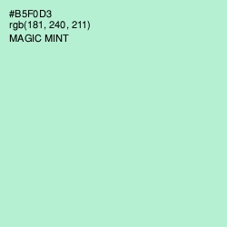 #B5F0D3 - Magic Mint Color Image