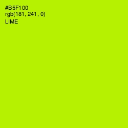 #B5F100 - Lime Color Image