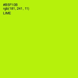 #B5F10B - Lime Color Image