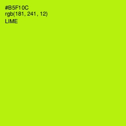 #B5F10C - Lime Color Image