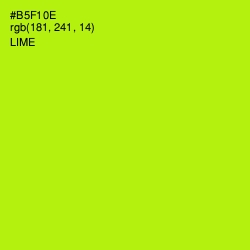 #B5F10E - Lime Color Image