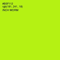 #B5F112 - Inch Worm Color Image