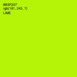 #B5F307 - Lime Color Image