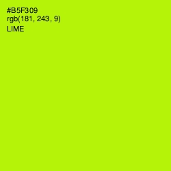 #B5F309 - Lime Color Image