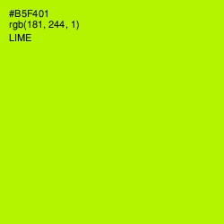 #B5F401 - Lime Color Image