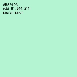 #B5F4D3 - Magic Mint Color Image