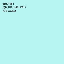 #B5F4F1 - Ice Cold Color Image