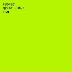 #B5F501 - Lime Color Image