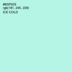 #B5F5E5 - Ice Cold Color Image