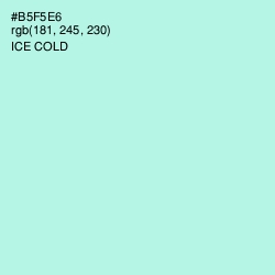 #B5F5E6 - Ice Cold Color Image