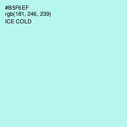 #B5F6EF - Ice Cold Color Image